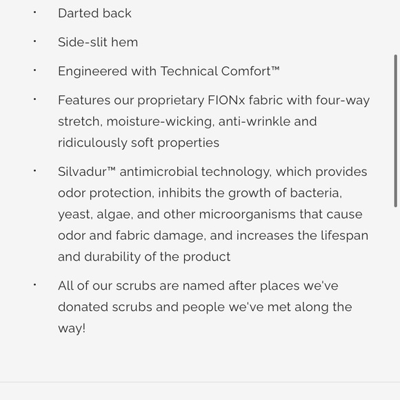 FIGS S CASMA THREE POCKET SCRUB TOP NAVY BLUE - Picture 8 of 8